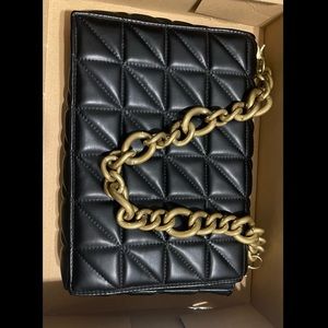 ZARA QUILTED CHAIN STRAP SHOULDER